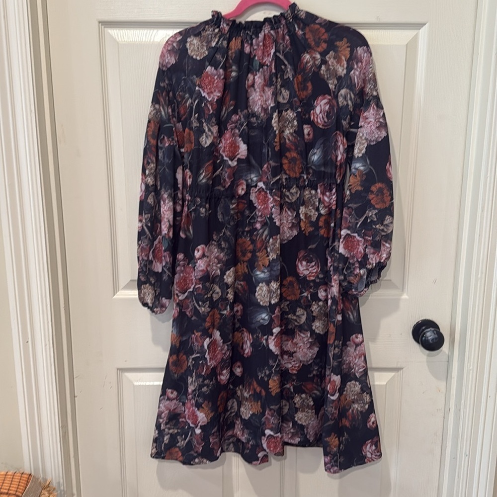 H&M Mama maternity/nursing black floral dress, small - Picture 7 of 8